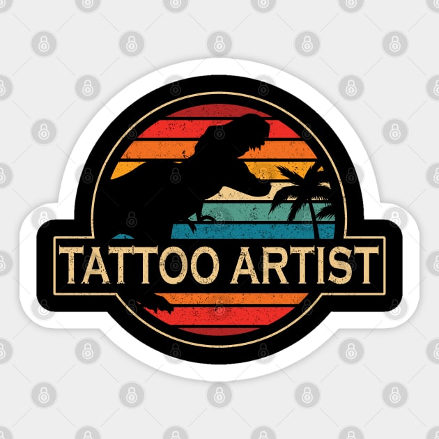 Tattoo Artist Dinosaur Sticker by SusanFields